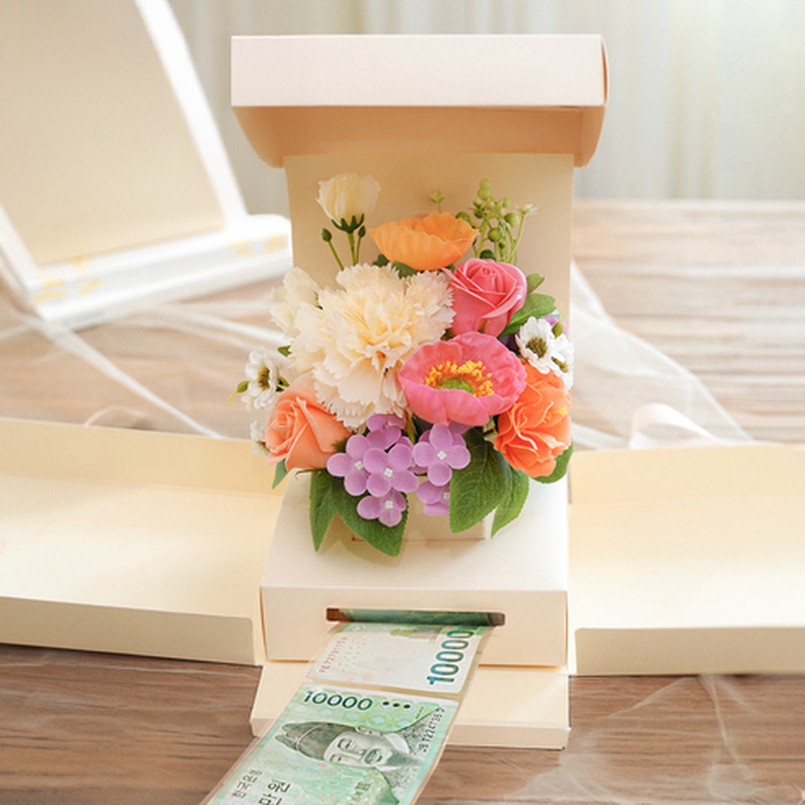뷰티풀데코센스 서프라이즈 꽃 센터피스 장식용
