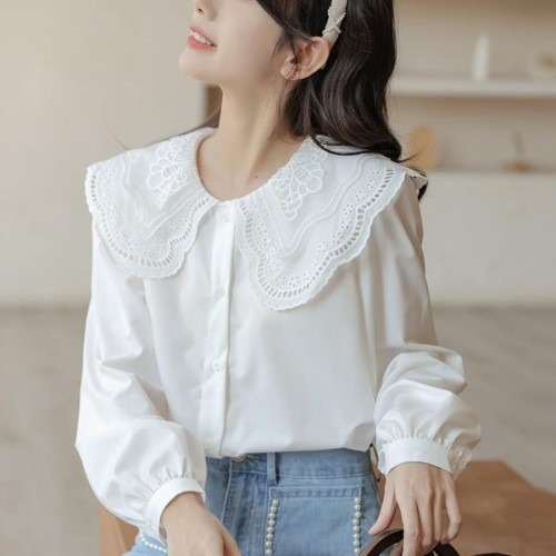 빅사이즈 화이트 쉬폰 카라 블라우스, 구매 전 체크포인트