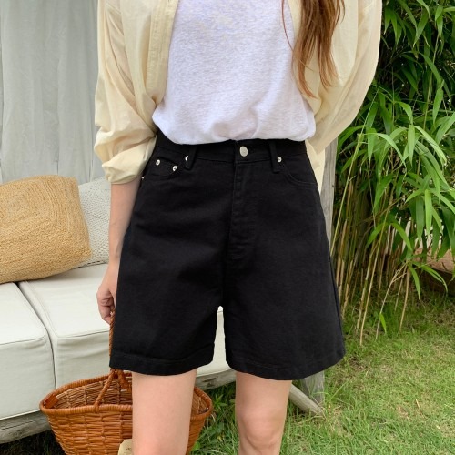 하이웨스트 여성 반바지로 여름 더위를 날려봐요