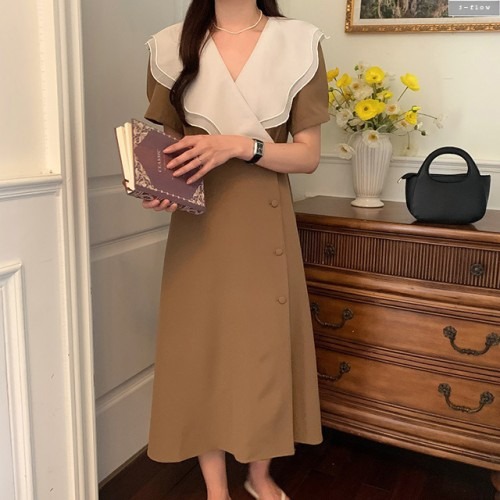하객 모임에 적합한 오브리 빅물결 카라 실키 버튼 롱원피스 구매 전 확인 포인트