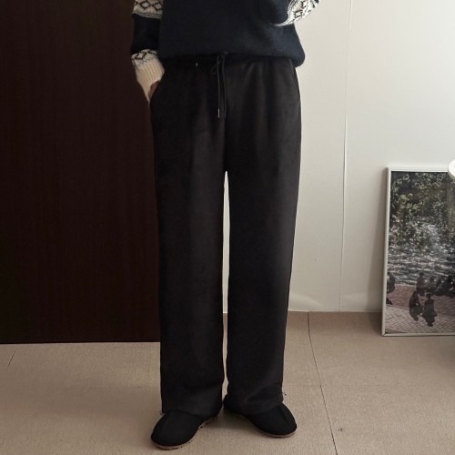 코듀로이와이드팬츠 여성기모조거팬츠 벨벳트레이닝 활용성과 내구성