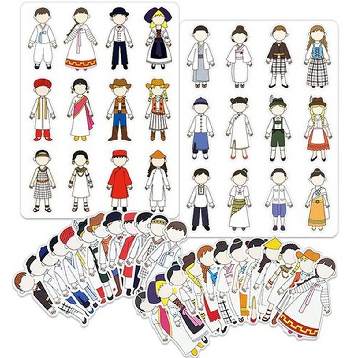 칼라노리 전통의상 종이인형, 다양한 문화 속으로 떠나는 여행형