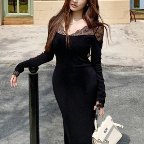 가을 데일리룩에 적합한 슬림핏 머메이드 드레스 구매 전 체크포인트