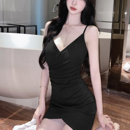 여름 섹시 끈 나시 슬림핏 원피스