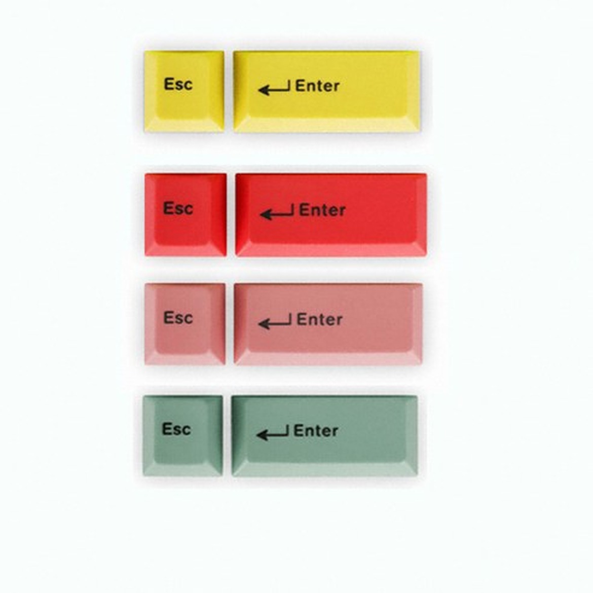 감각적인 옐로우, 엠스톤 2키 ESC + Enter 체리 포인트 키캡