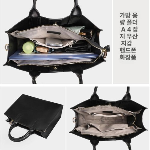 여성서류가방 부드러운 소가죽 스퀘어 토트백 활용도 높은 제품