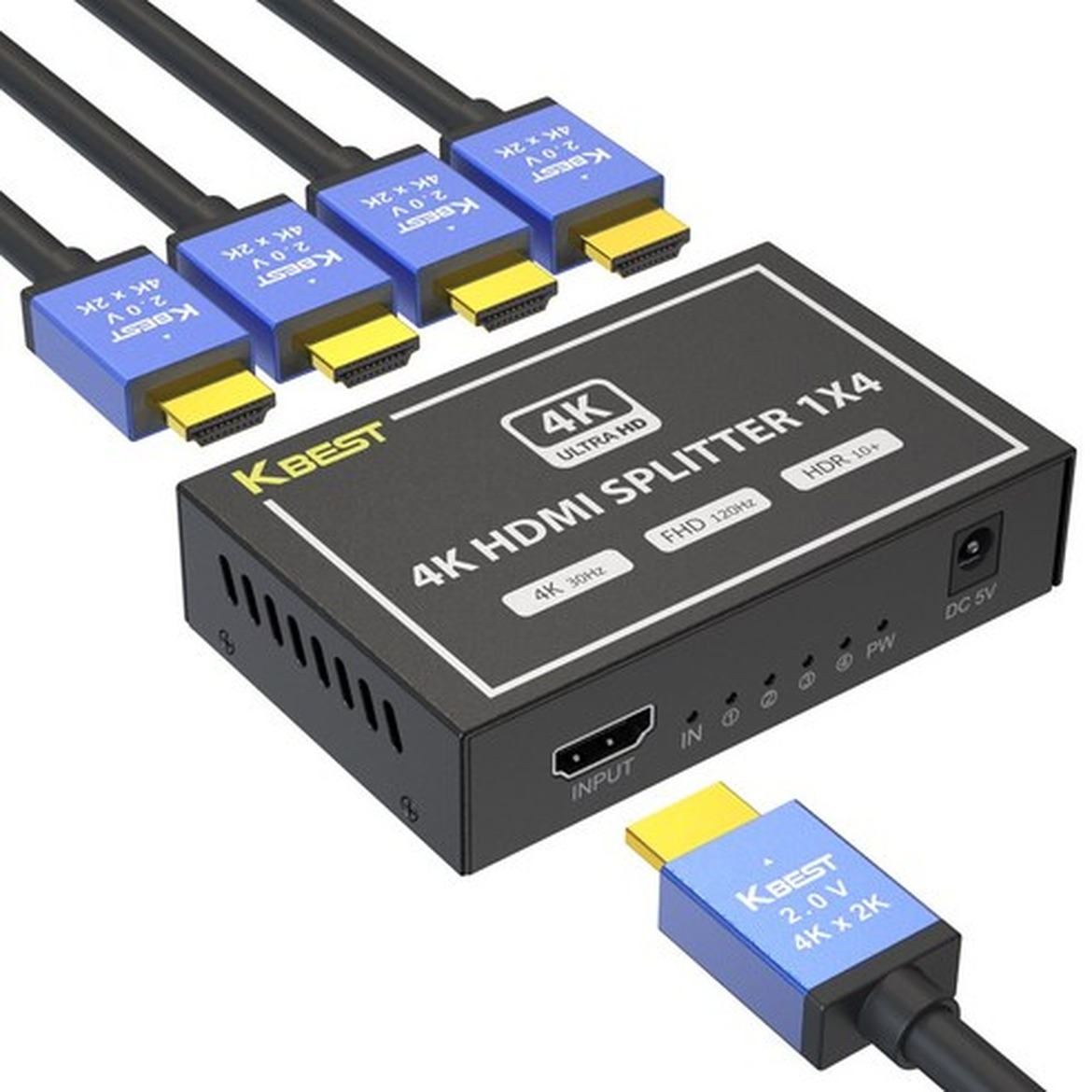 HDMI 분배기 1:4 4K 듀얼 모니터의 완벽한 조화