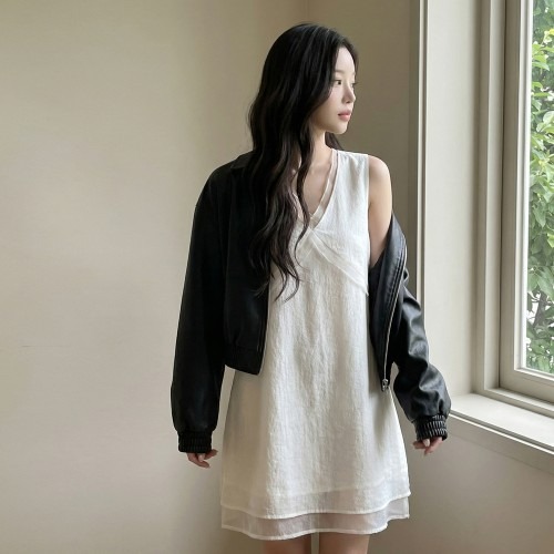 봄 여름에 어울리는 슈렌 나시 레이어드 미니 원피스 구매 전 체크포인트
