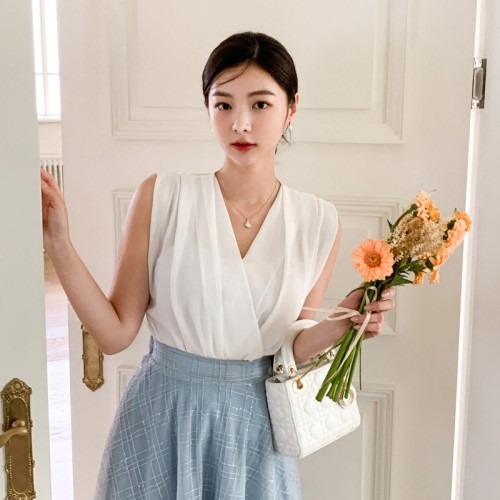 랩 셔링 민소매 블라우스 구매 전 체크포인트와 유의사항