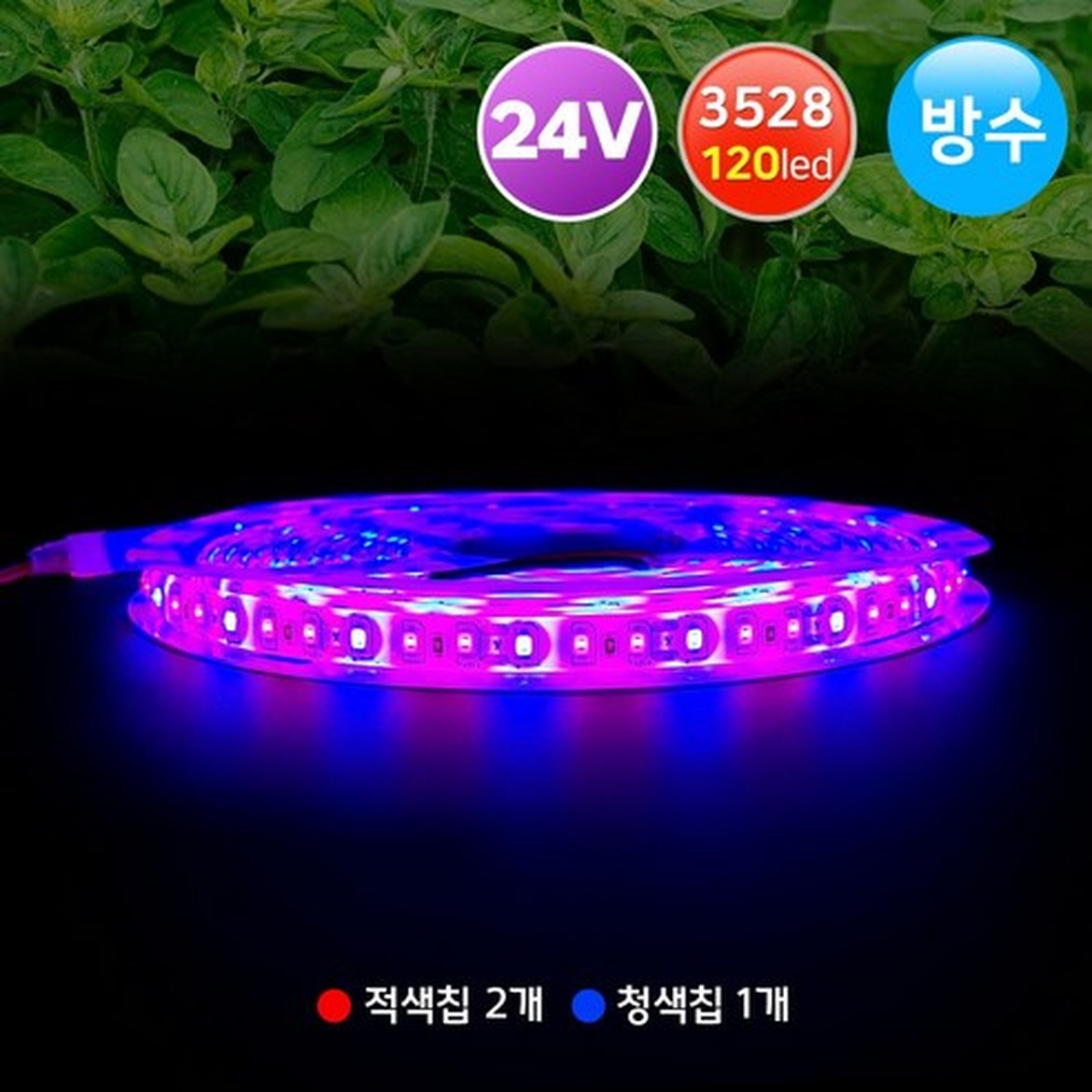 그린맥스 24V 식물성장 LED바 방수형으로 실내 식물에 적합해